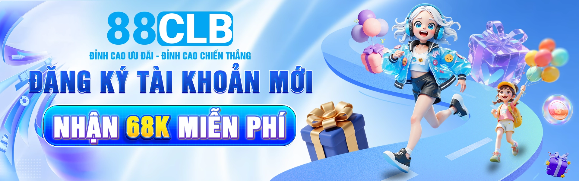 Đăng ký tài khoản mới tại nhà cái 88CLB sẽ được nhận ngay 68k miễn phí